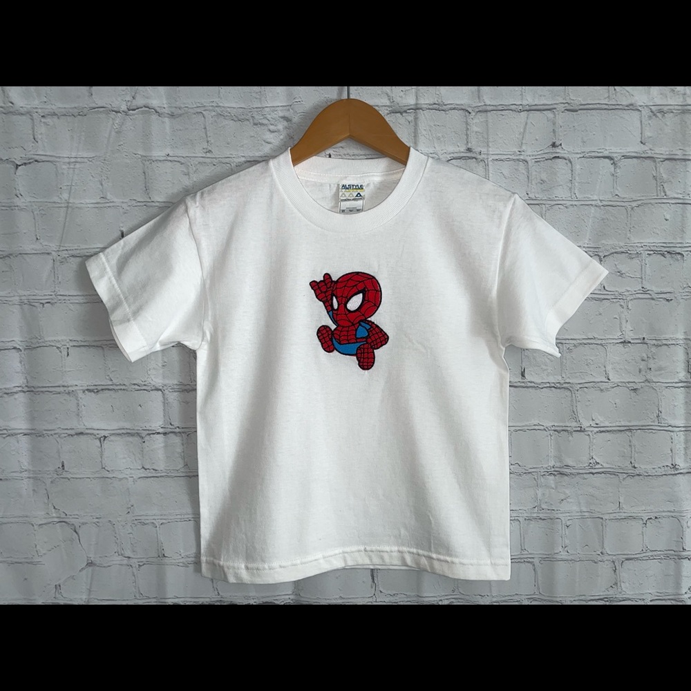 Embroidered spidey tshirt